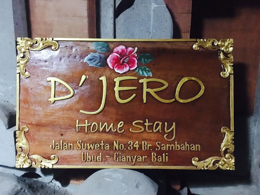 D'Jero Homestay Ubud Exteriör bild